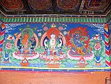 202 Kagbeni Entrance Kani Chorten Paintings Manjushri, Avalokiteshvara,Vajrapani